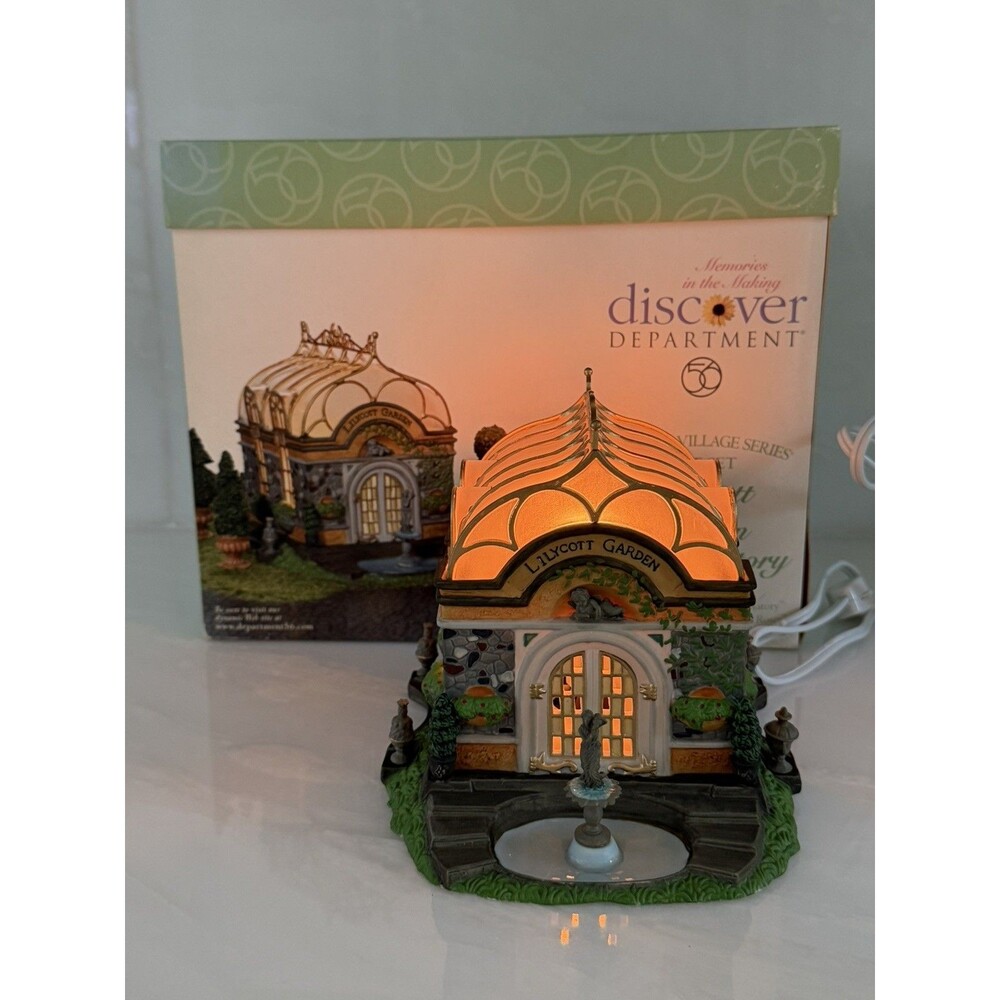 Department 56 Dept Lilycott Garden Conservatory Dickens Village House READ